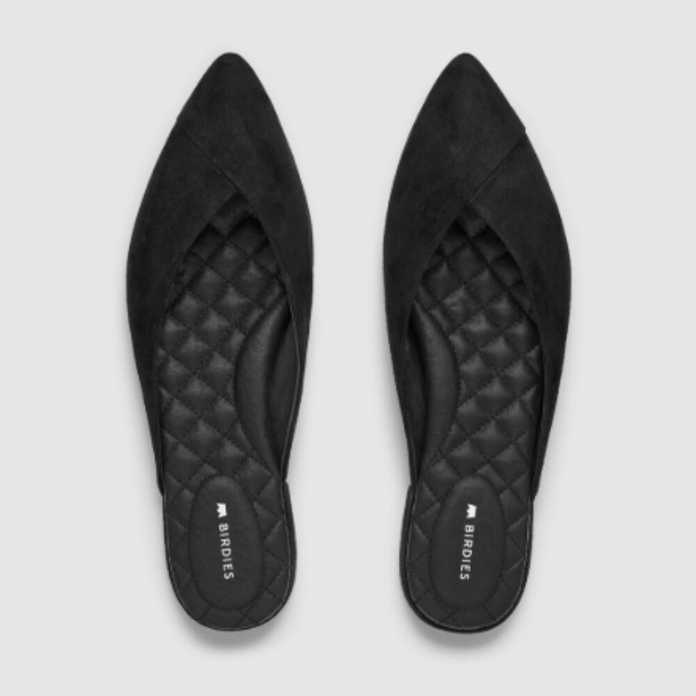 Birdies | The Swan | Black Suede - Size 10